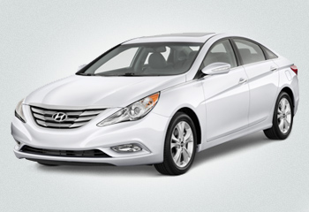 Прокат авто Hyundai Sonata білий на весілля у Львові