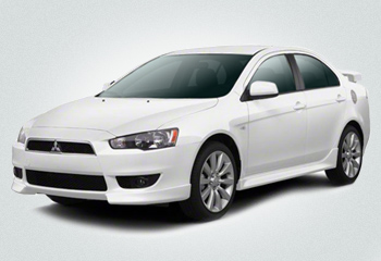 Оренда авто Mitsubishi Lancer білий на весілля у Львові