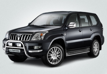 Замовлення авто Toyota Land Cruiser Prado чорний на весілля у Львові